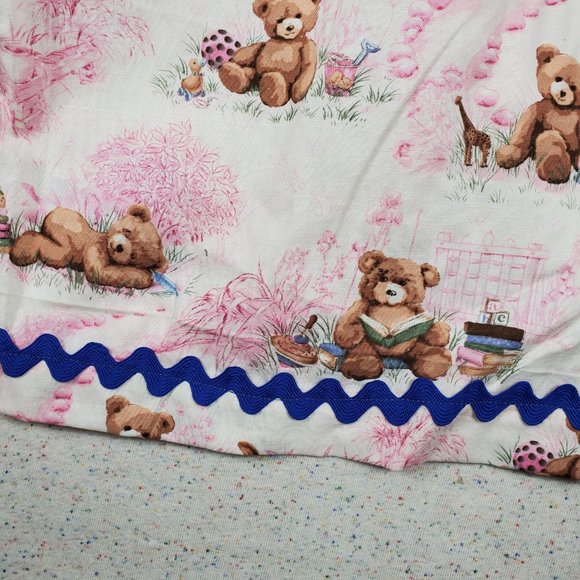 Homemade Bear Print Tie Strap Pillowcase Dress kids 6 - Picture 4 of 6